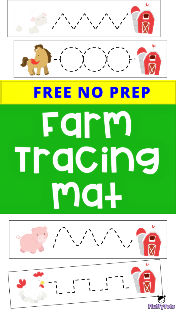 Farm Tracing Mat : FREE 7 Simple Tracing Mat for Toddlers and ...