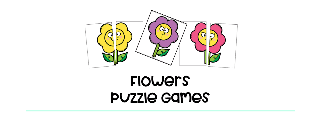 Flowers Puzzle Games : FREE 8 Super Simple Puzzles for Your Toddlers ...