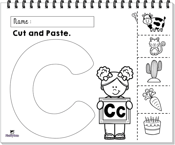 Beginning Sound Letter C Printables : FREE 5 Fun Activities - FluffyTots