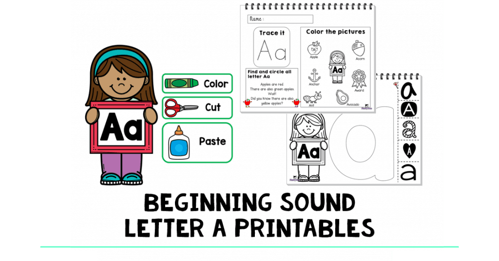 Beginning Sounds Letter A : FREE 3 Simple Activities - FluffyTots