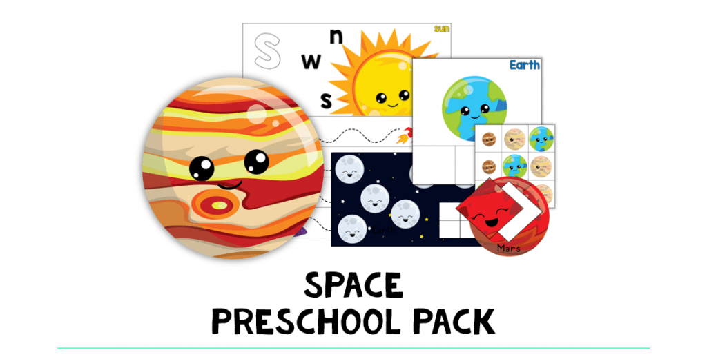 Space Preschool Pack : 7 Exciting Space Activity - FluffyTots